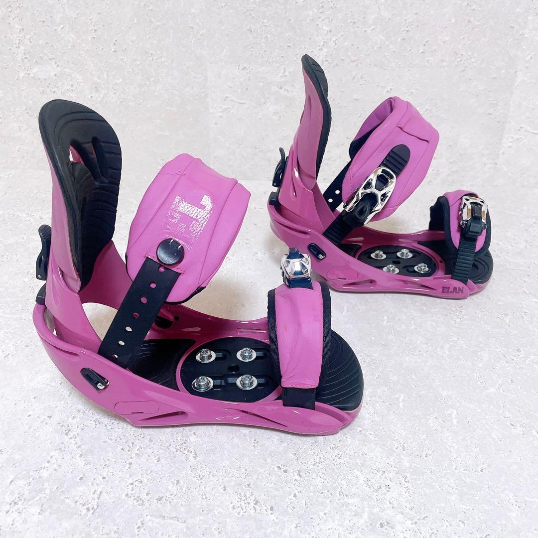 良品 ELAN RUBY JP エラン バインディング スノーボード ラベンダー