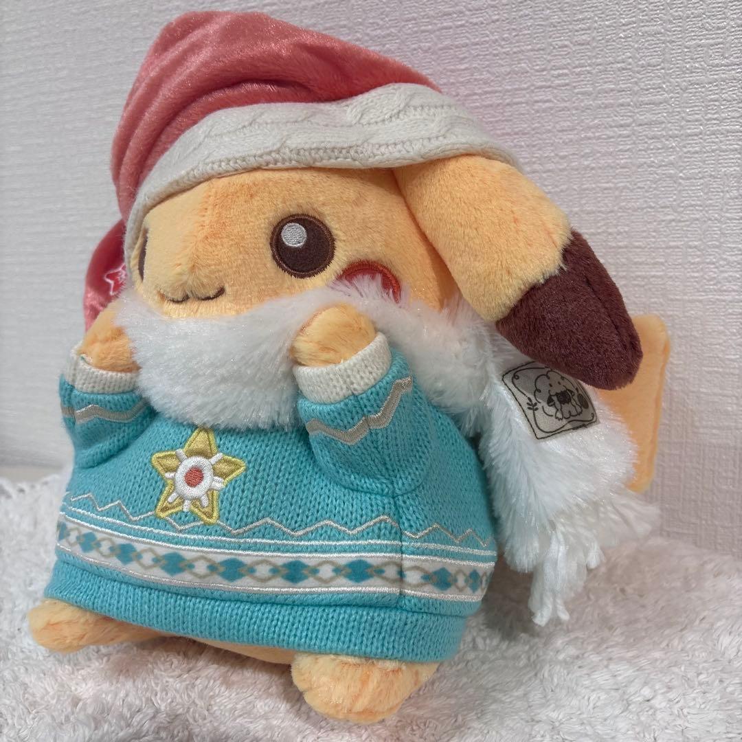 美品　ポケモン クリスマス ぬいぐるみ ピカチュウ Heartwarming
