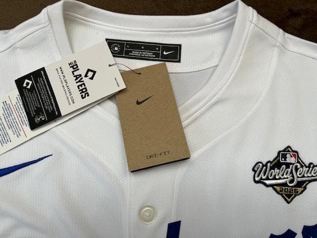 大谷翔平WBC2026出場/WS2025優勝記念パッチ付LimitedジャージＬ