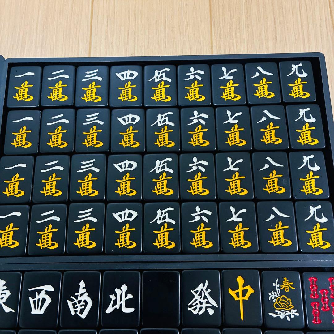 【状態良好】龍が如く　麻雀牌　黒牌　マット付き　SEGA