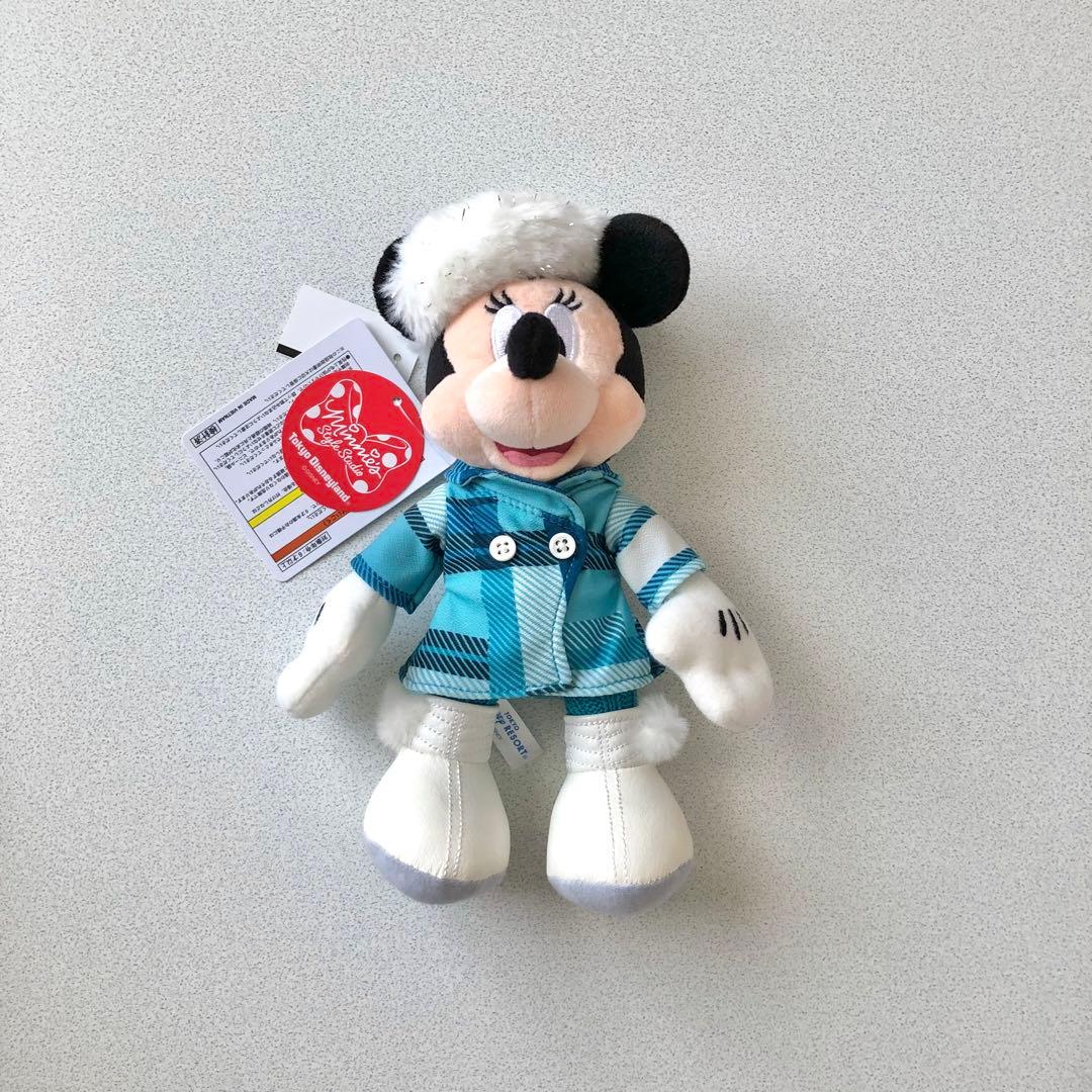 ディズニー ミニーのスタイルスタジオ 冬 ウィンター ぬいぐるみバッジ ミニー