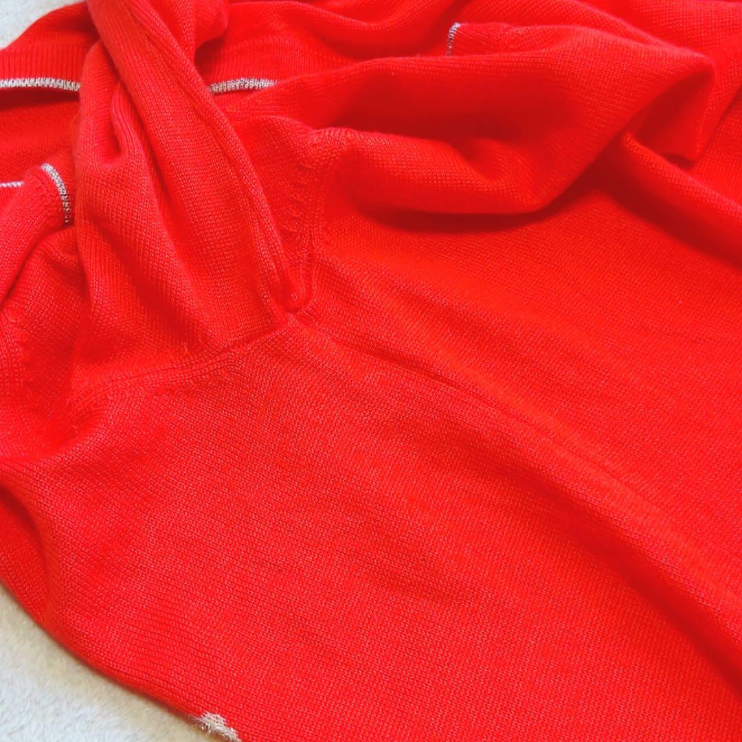 美品　マークアンドロナ　ウール　ニット　セーター　シルバー　ラインストーン　ラメ