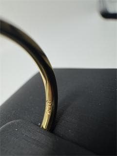 K18ゴールド ハート模様リング 1g 11号 即日発送