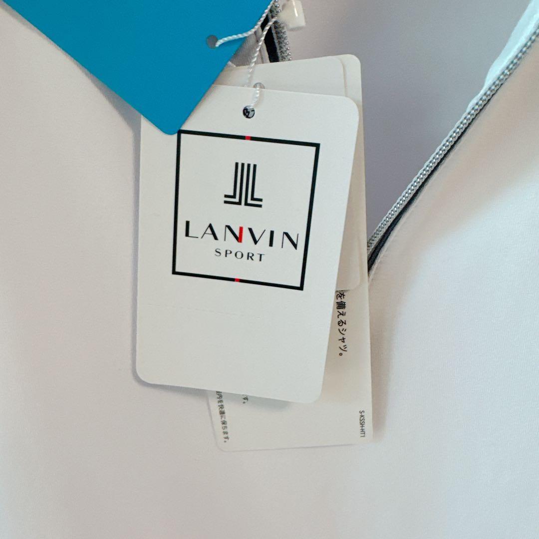 【極美品】LANVIN SPORT ラインストーンロゴ ハーフジップワンピース