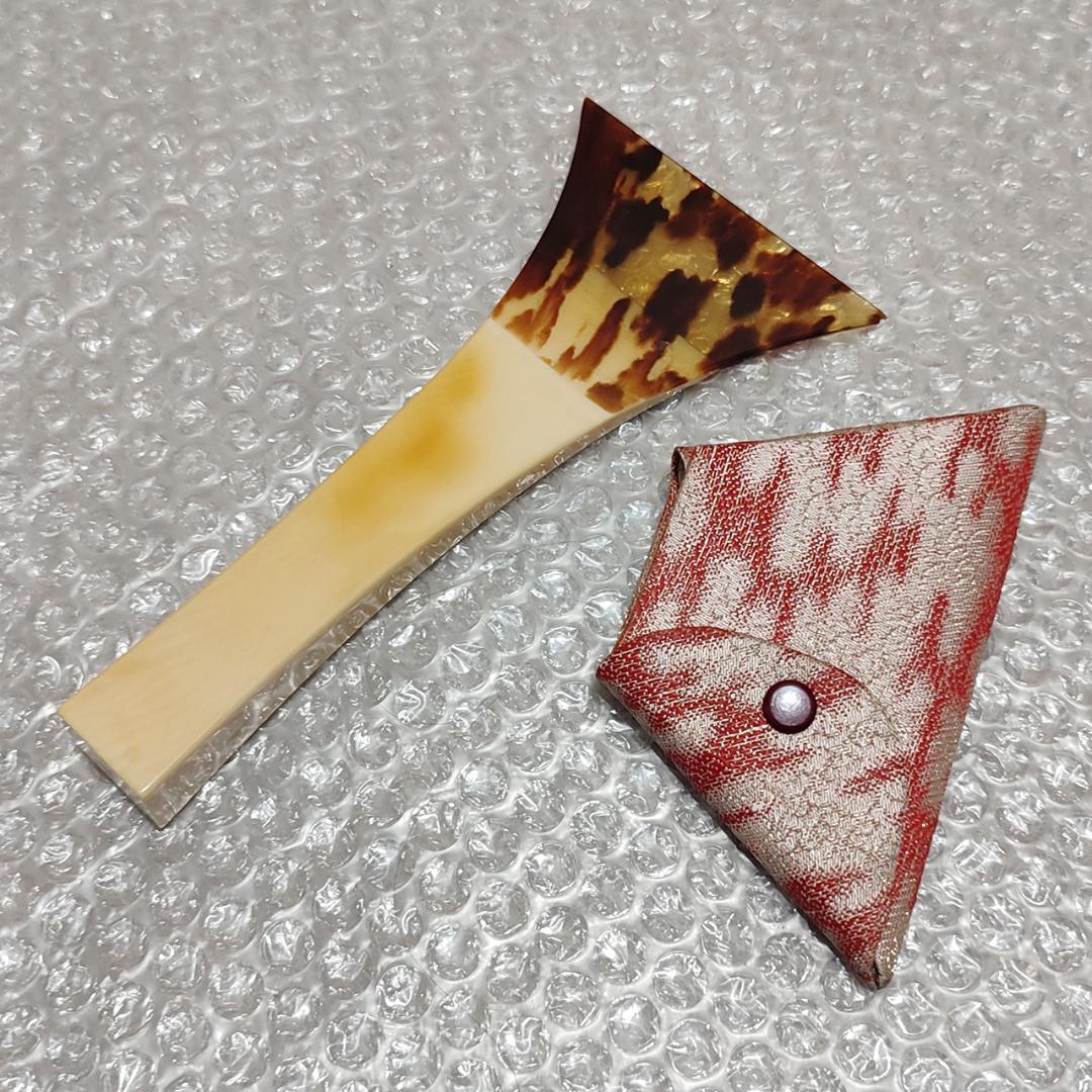 【最高級】天然素材台 地唄べっ甲撥 三味線 バチ
