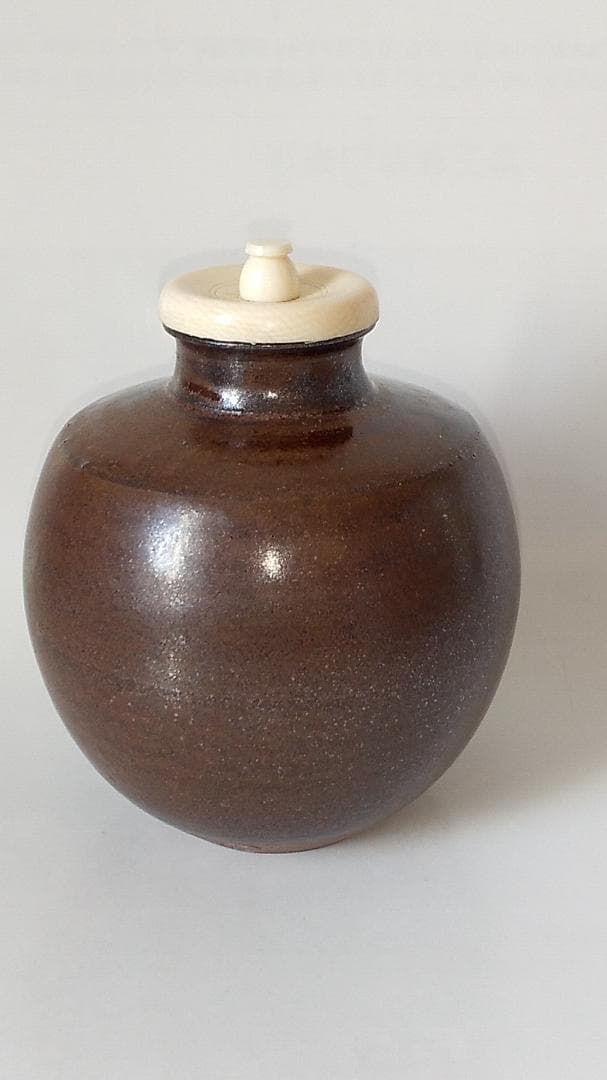 笹田仁史 本能寺文琳写 茶入 仕覆 朝倉間道 茶道具 共箱 栞 京焼茶入 新品