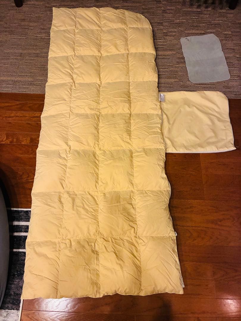 西川　ダウンシュラフ寝袋　羽毛布団150×200 エアピロー付き　未使用