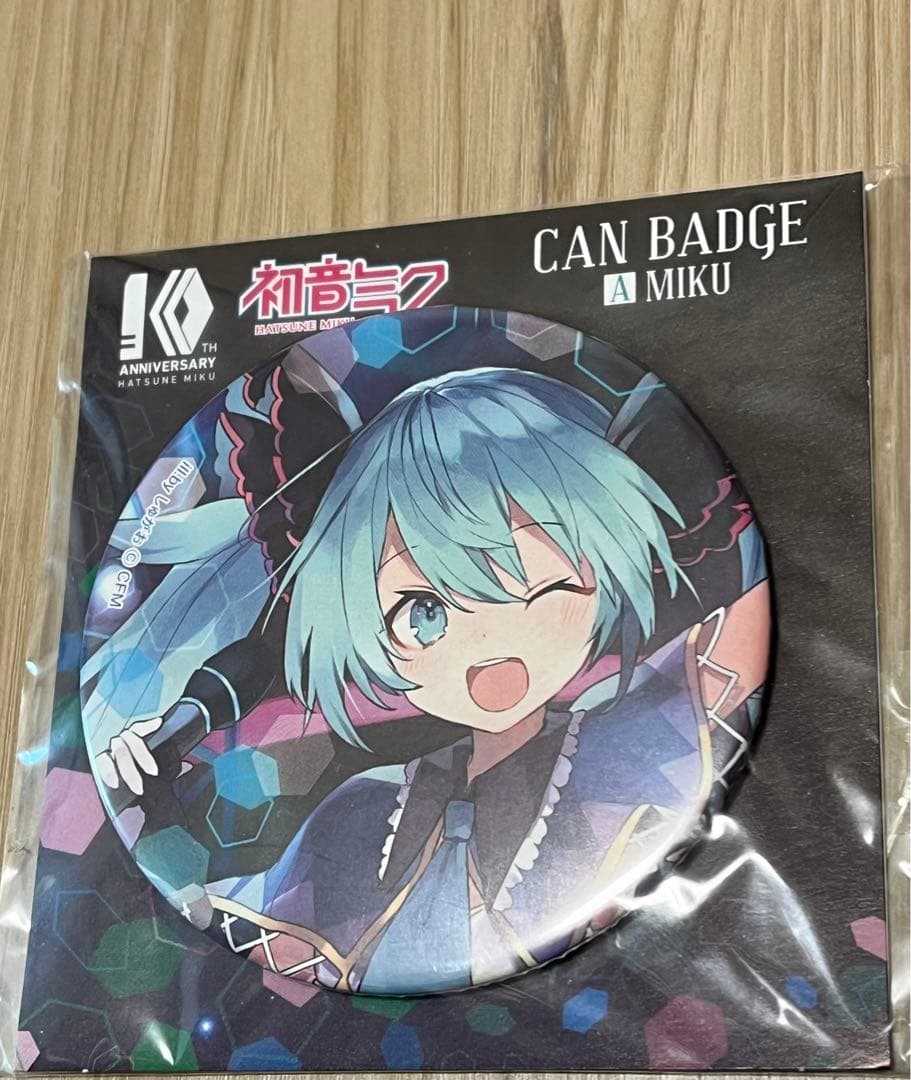 初音ミク　缶バッジ　10th Anniversary