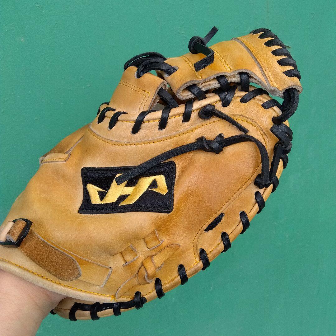 【美品】野球 グローブ 軟式 一般 キャッチャーミット ハタケヤマ