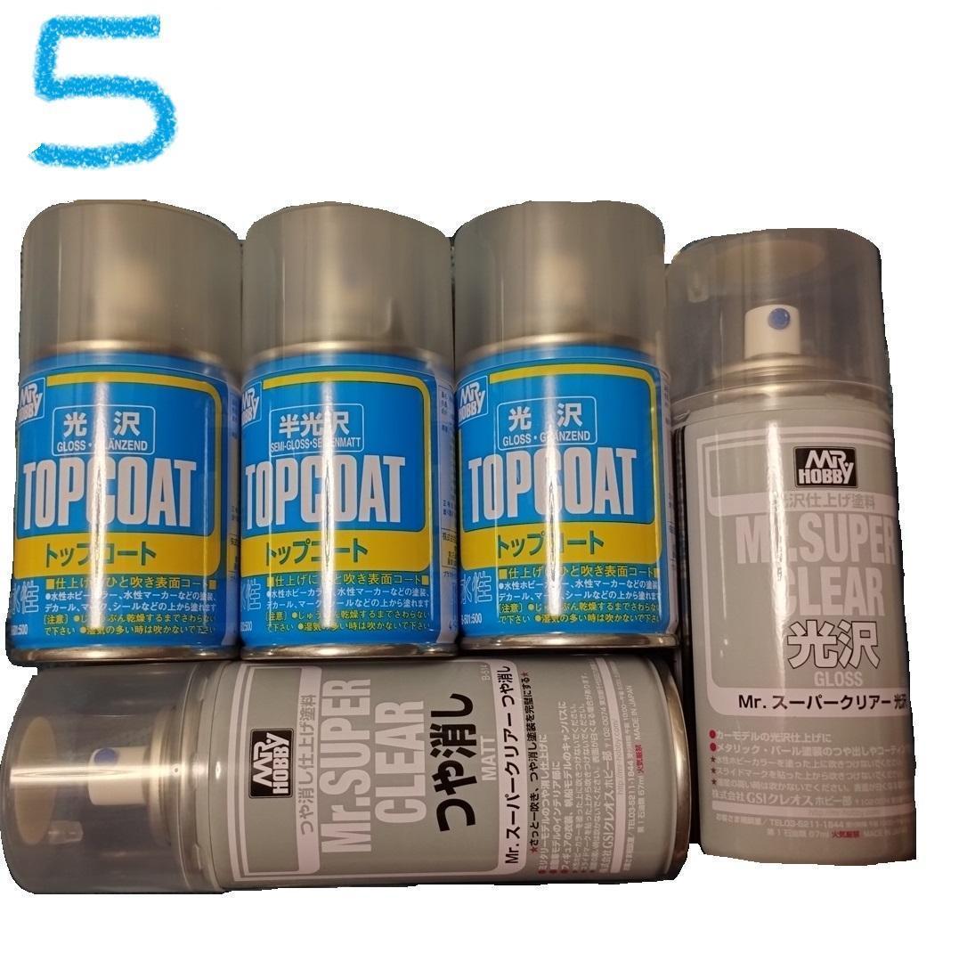 TAMIYA、GSIクレオス等模型用カラースプレー、塗料、トップコート