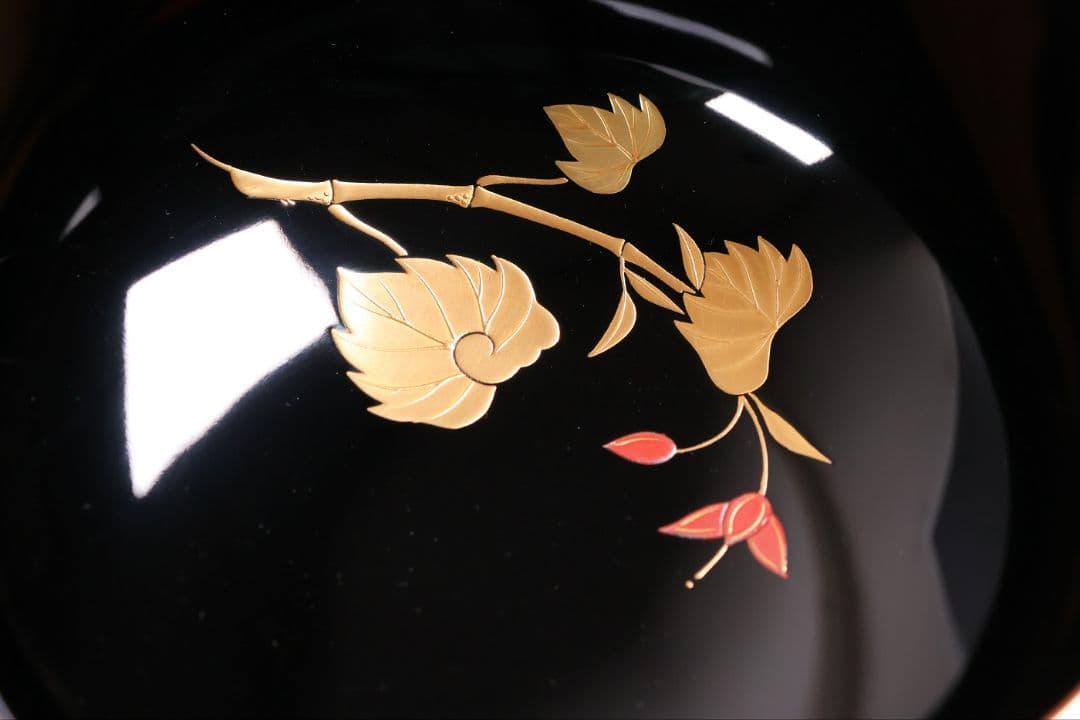 依頼品20客まとめ専用【CM380】輪島塗 草花 絵変わり蒔絵煮物椀 光峯 哲舟