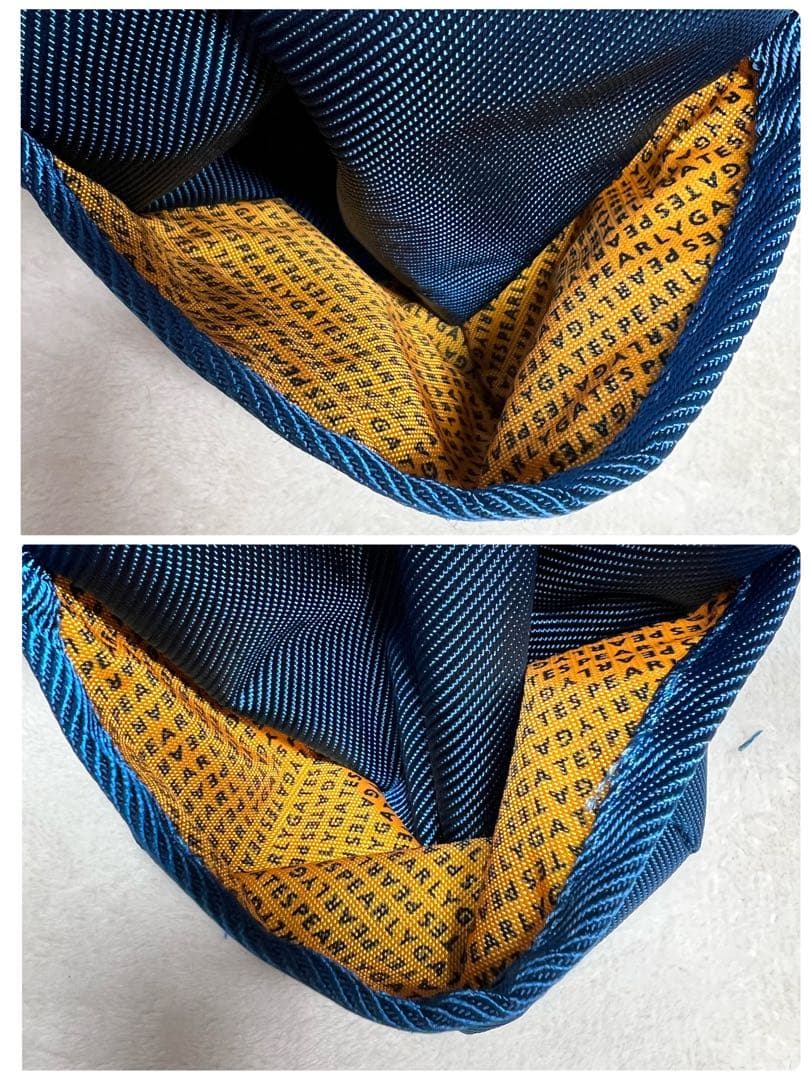 美品✨パーリーゲイツ 近年モデル カートバッグ ブルー　紺　ロゴ ニコちゃん