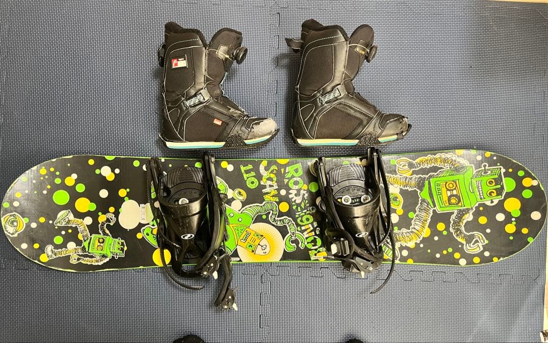 Rossignolロシニョール　キッズ　スノーボード3点セット　HEADブーツ