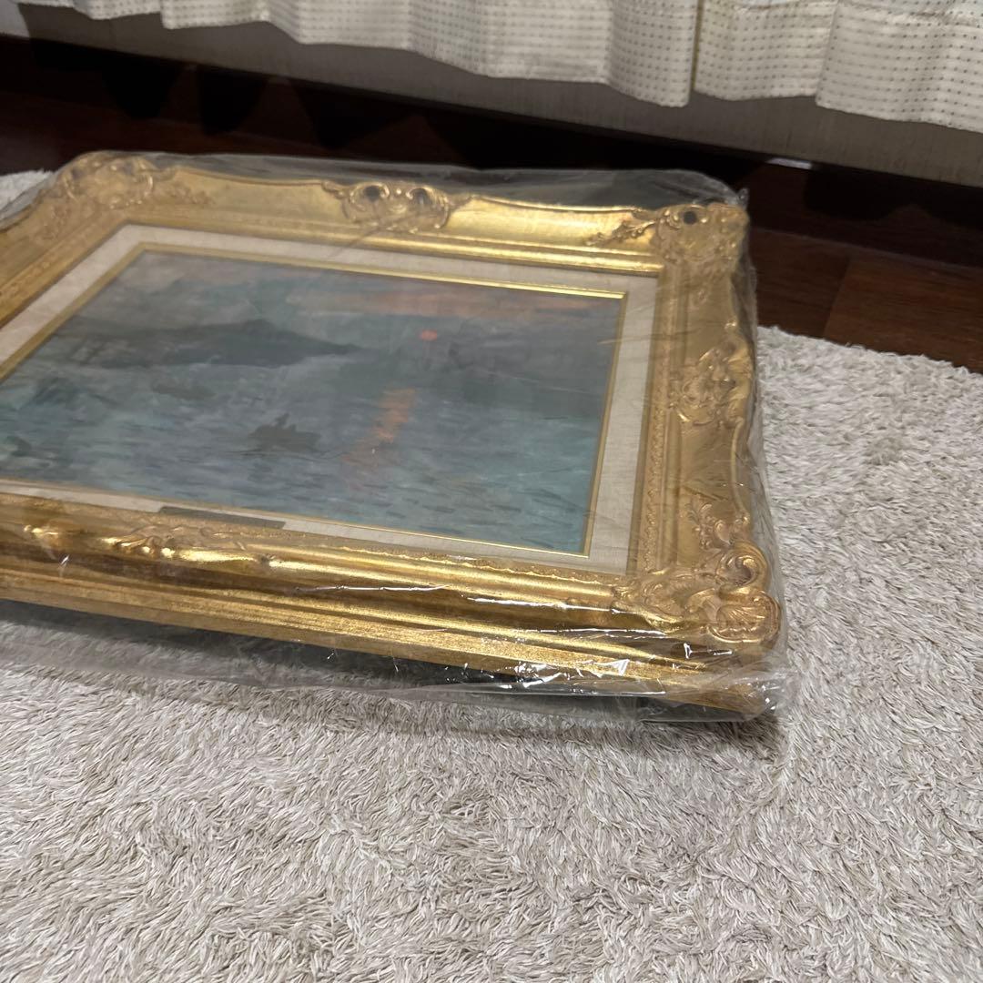 世界の名画 高級複製画 クロード・モネ 印象 日の出