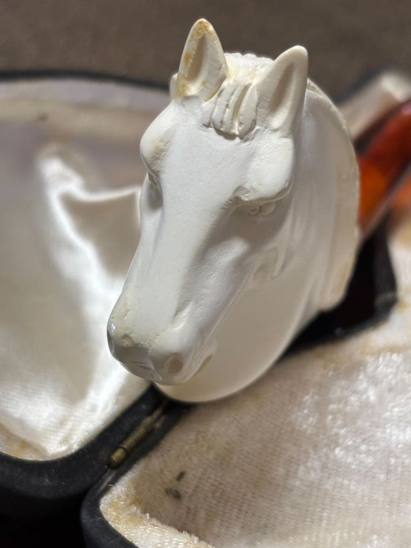 馬の頭部デザイン パイプ 専用ケース付き