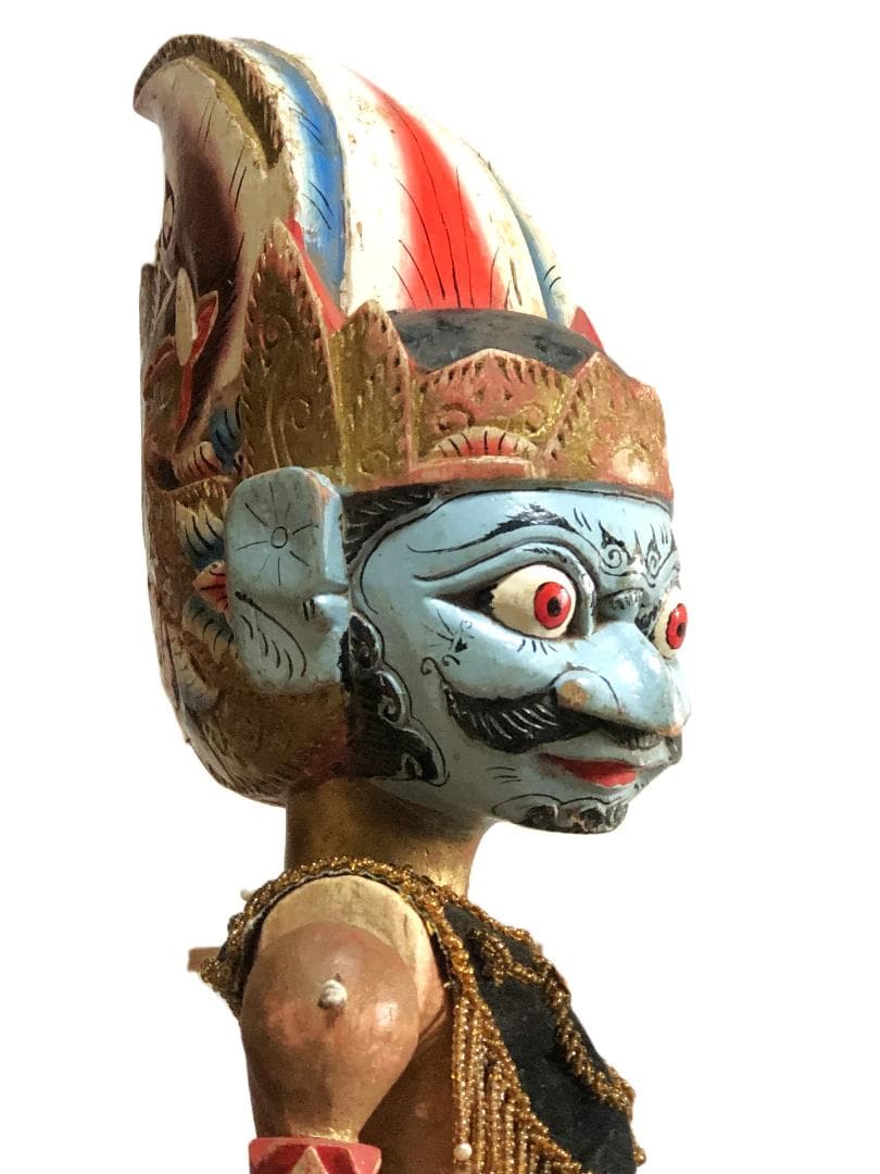 【 ドゥルユドノ（Duryudana）】 アンティーク木偶人形　ワヤン・ゴレ