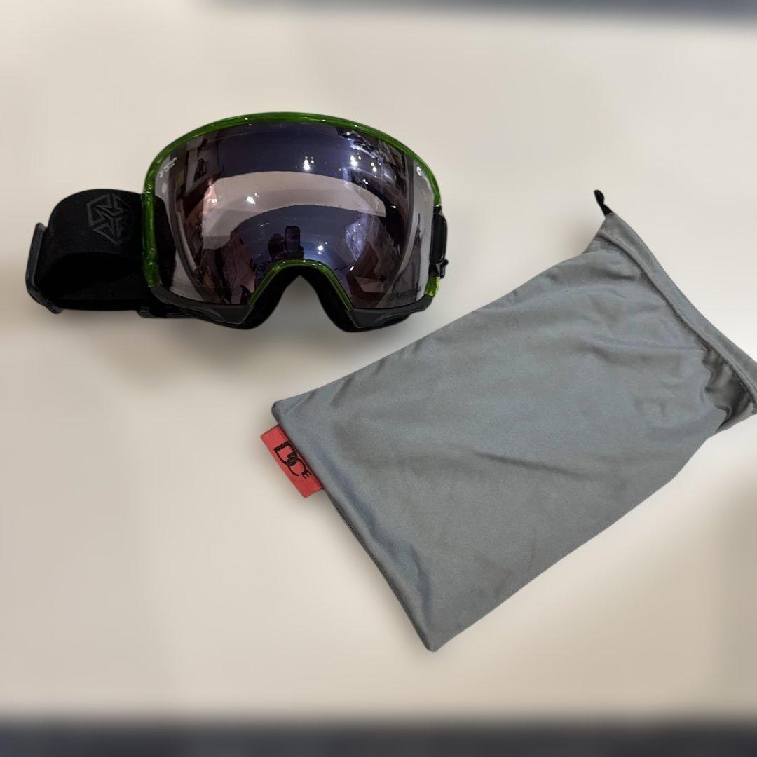 ダイス DICE ハイローラー グリーンクリアフレーム　レンズパープルミラー