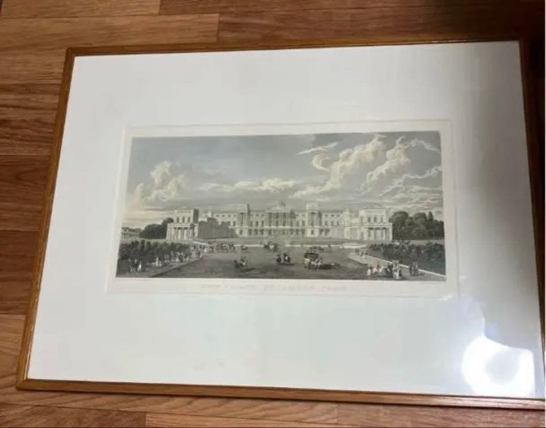 アンティーク版画 リトグラフNEW PALACE ST JAMES PARK