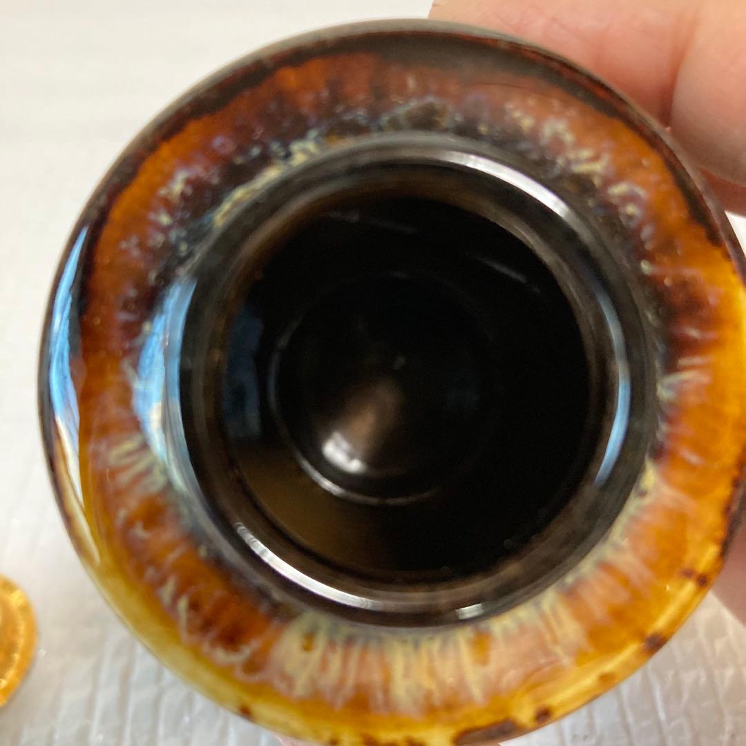 肩衝 茶入れ 仕覆付 大和錦 木箱入 茶道具 茶器 茶道伝統工芸 桶谷定一