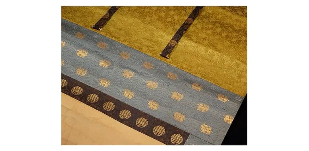 円山応挙（圓山應擧）真筆 絹本着色 「瑞春童子遊鶴図」掛軸 極箱 証明書添付