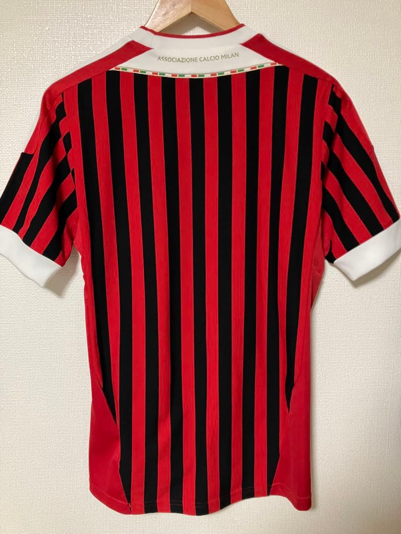 2011-12 AC Milanサッカー ユニフォーム adidas シャツ S