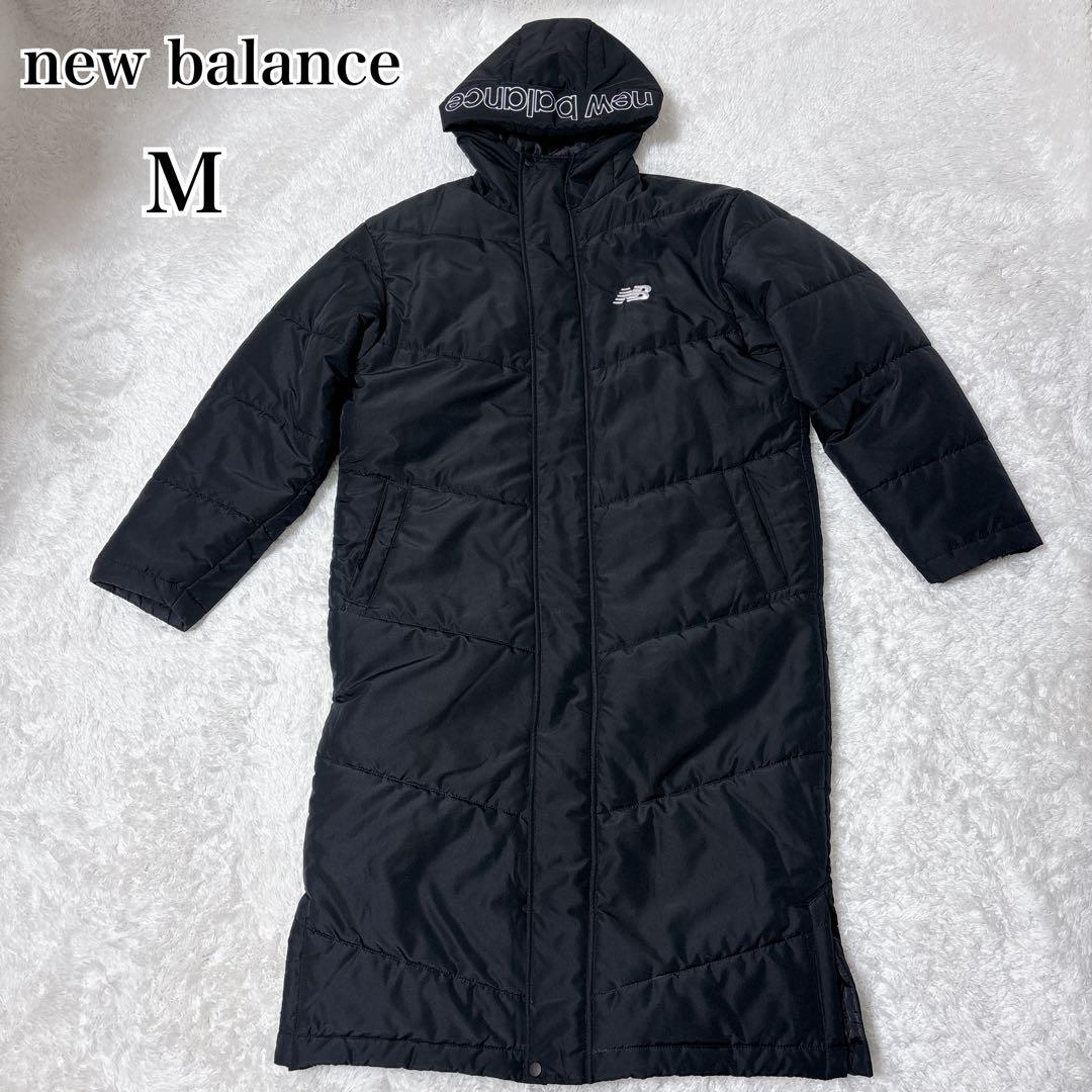 New Balance ニューバランス ベンチコート　フード付き　ブラック　M
