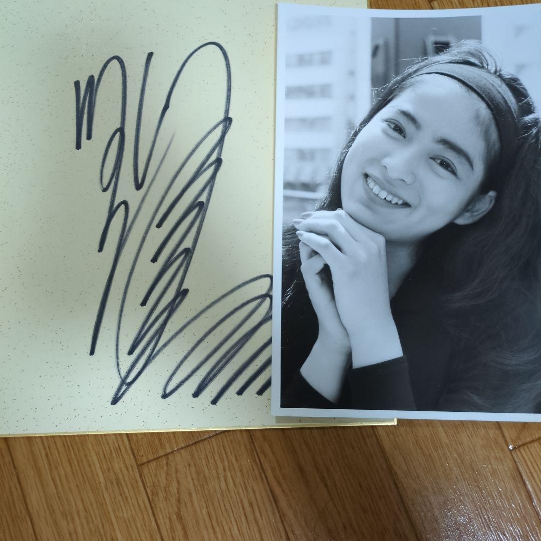【35年前】川越美和直筆サイン＆ポートレート