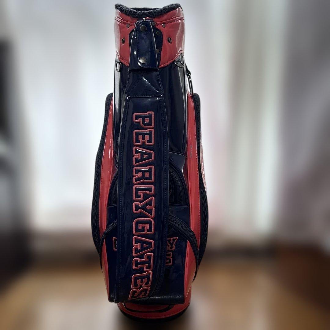 PEARLY GATES キャディバッグ ネイビー/ピンク