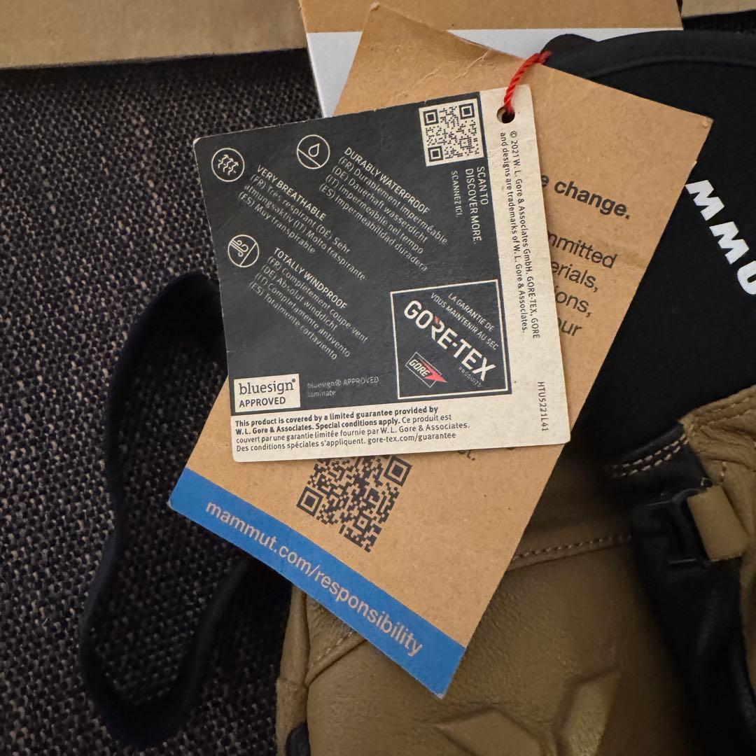 未使用　マムート　MAMMUT グローブ　手袋　アイガーグローブ　ゴアテックス