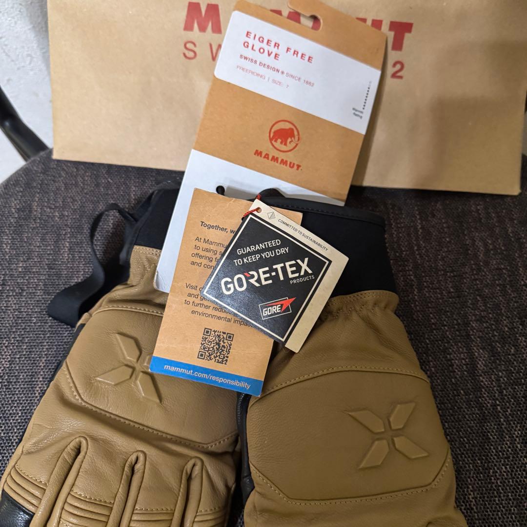 未使用　マムート　MAMMUT グローブ　手袋　アイガーグローブ　ゴアテックス