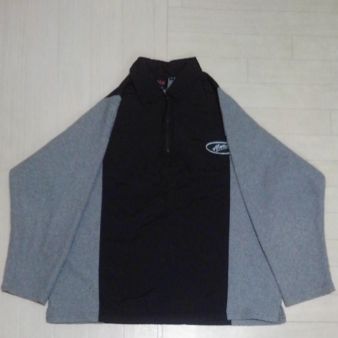 トニーアルバ ALVA ハーフジップ ナイロンジャケット フリース 黒灰 90s