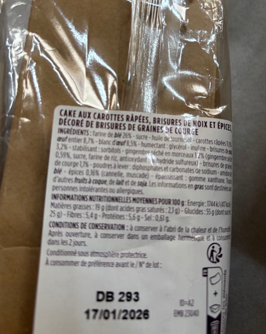 【セシル】モノプリグルメ　タルティナ　キャロットケーキ