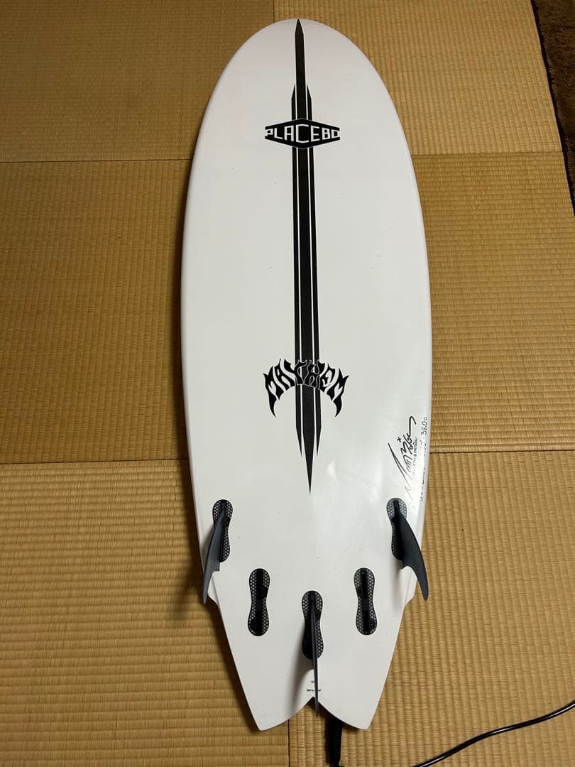 PLACEBO ホワイト ショートボード 3フィン