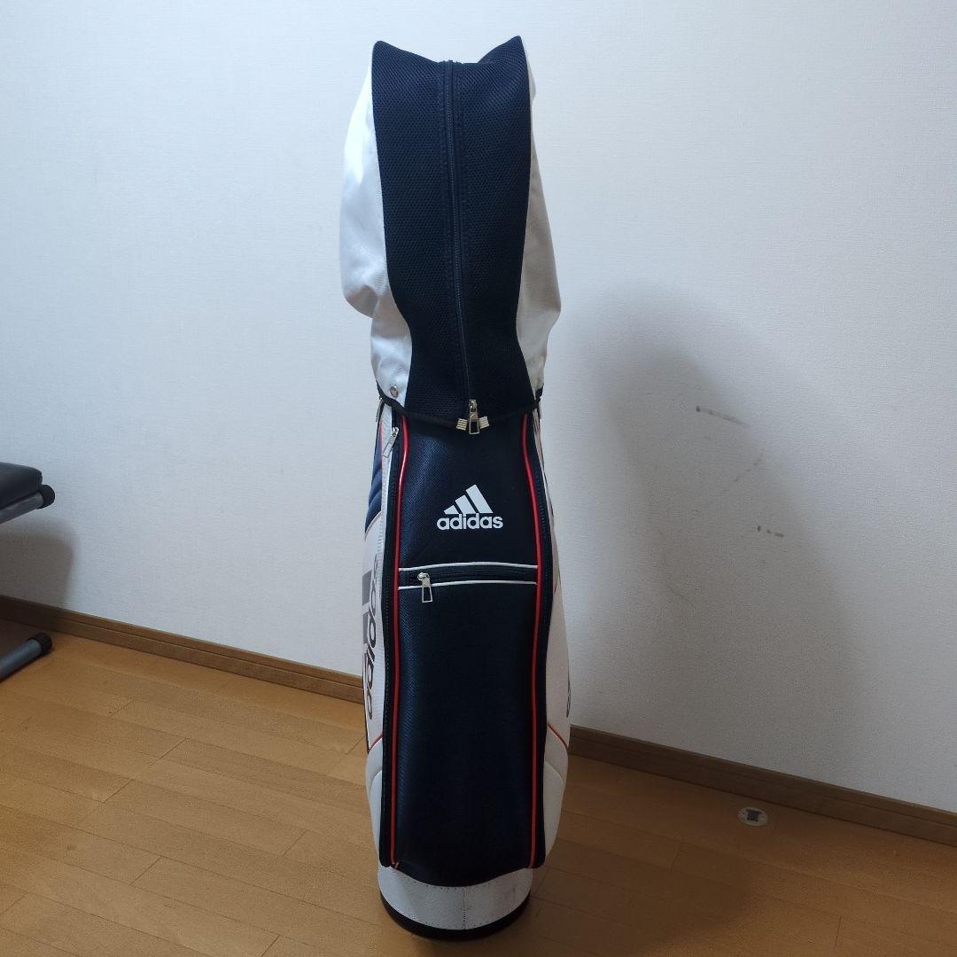 adidas キャディバッグ ホワイト/レッド/ブルー