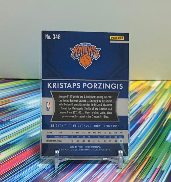 クリスタプス　ポージンギス　バスケットボールカード