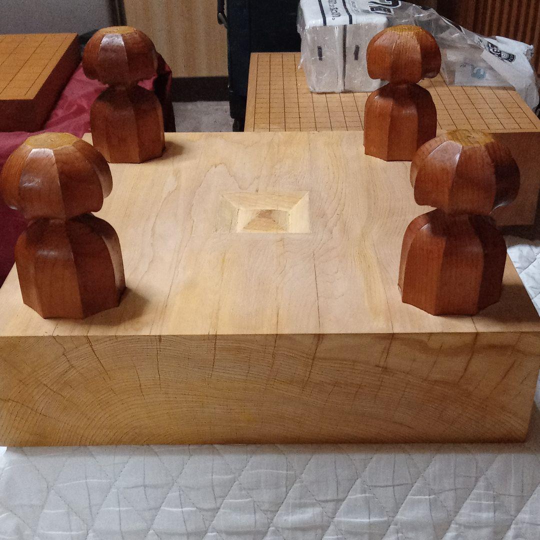 国産本榧の木足つき碁盤