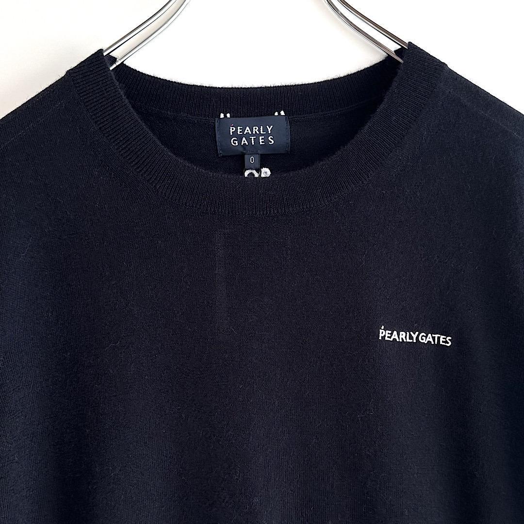 454 パーリーゲイツ 定価41,800円 カシミヤ100％ ニット 紺 0 S