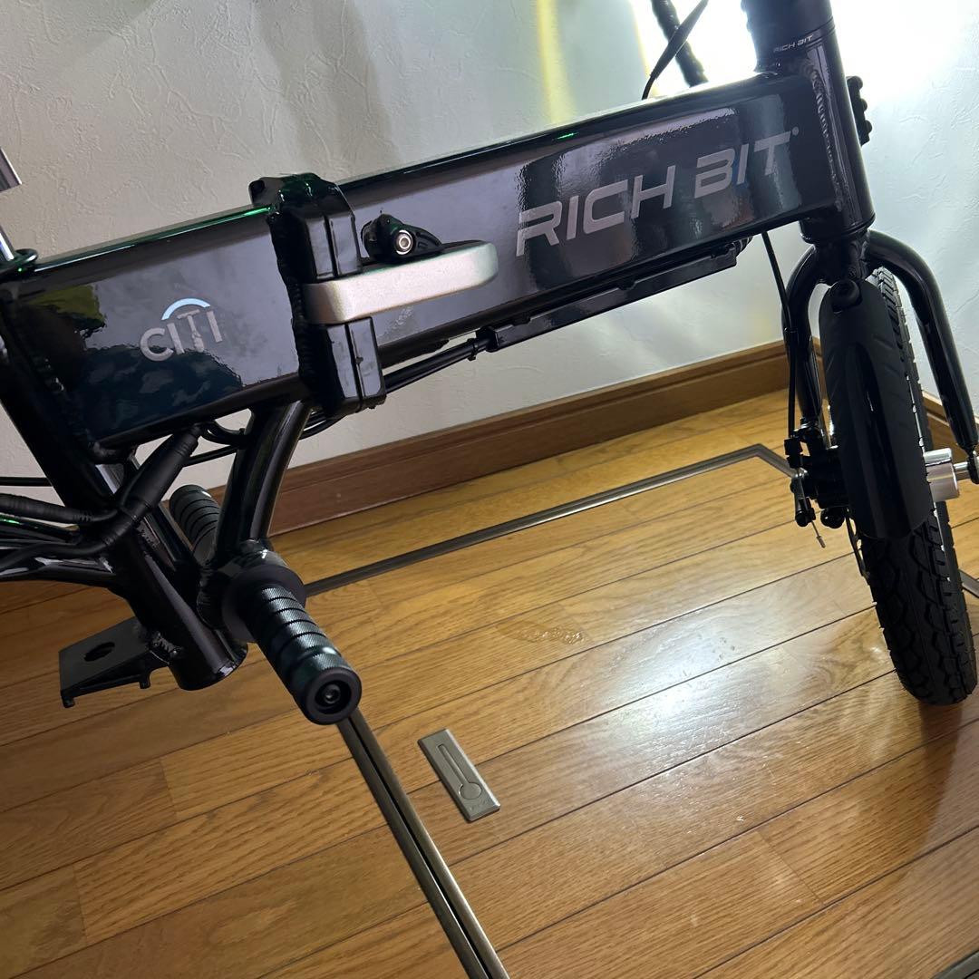 RICH BIT 電動アシスト自転車 折りたたみ式 黒