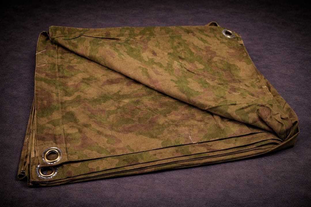 取 ロシア軍 実物 VSR-93 迷彩 パラトカ ポンチョ テント タープ 官給