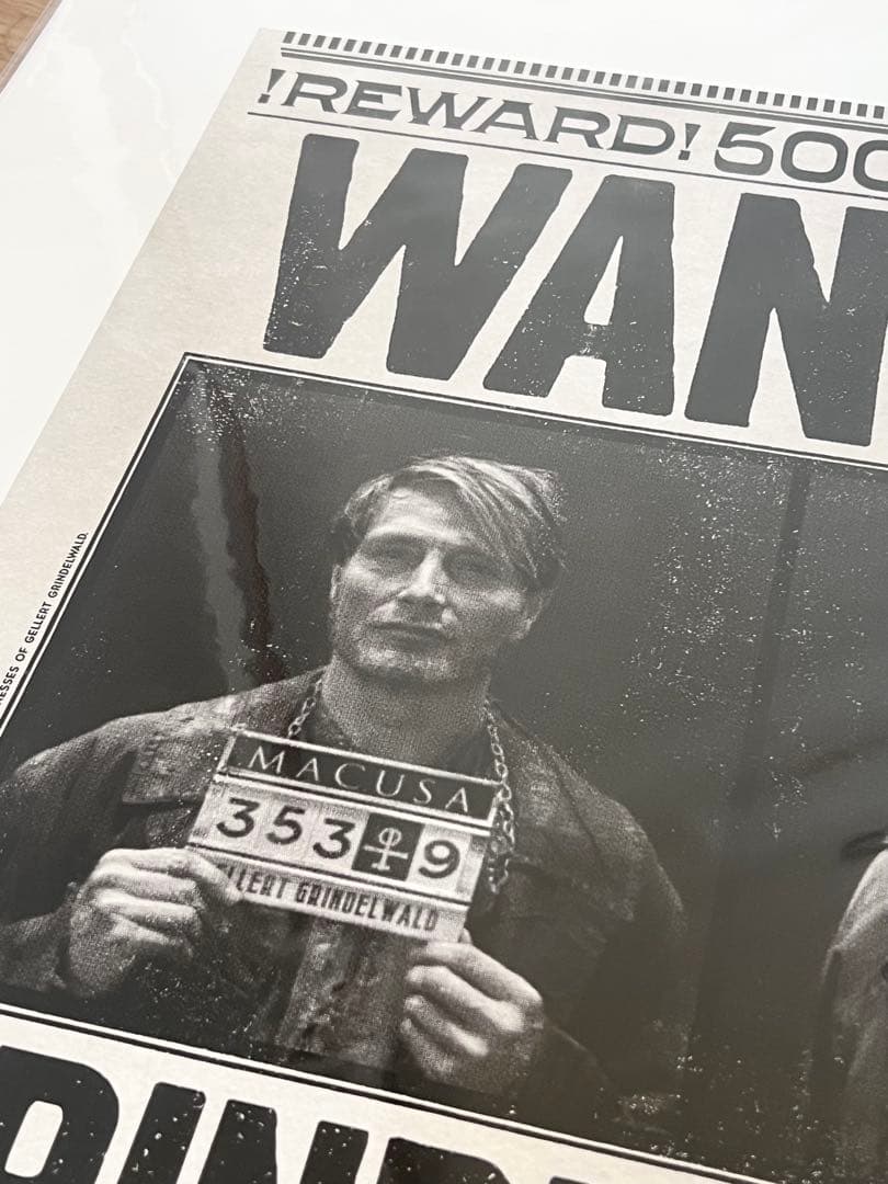 グリンデルバルド指名手配アートプリント　ハリーポッター　ミナリマアートプリント