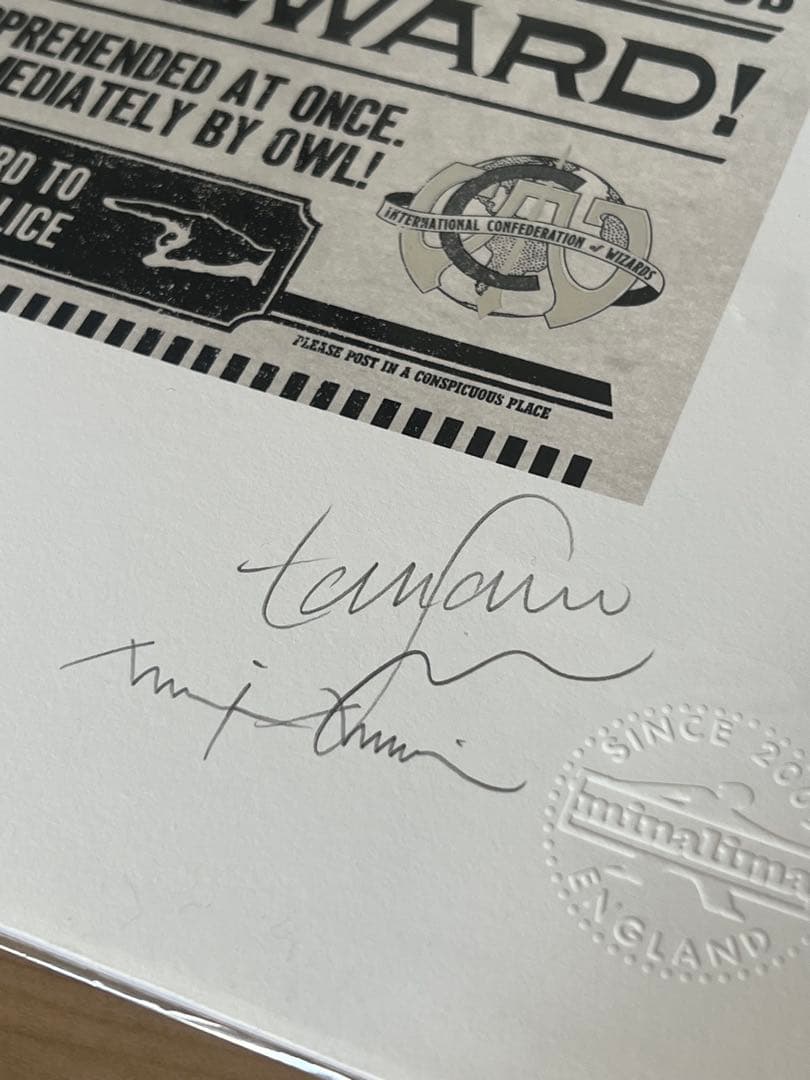 グリンデルバルド指名手配アートプリント　ハリーポッター　ミナリマアートプリント