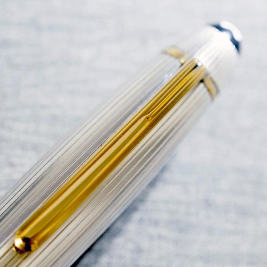 【美品】モンブラン 万年筆 １４６８ ソリテール スターリングシルバー ９２５