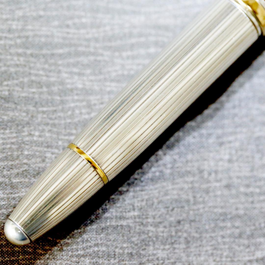 【美品】モンブラン 万年筆 １４６８ ソリテール スターリングシルバー ９２５