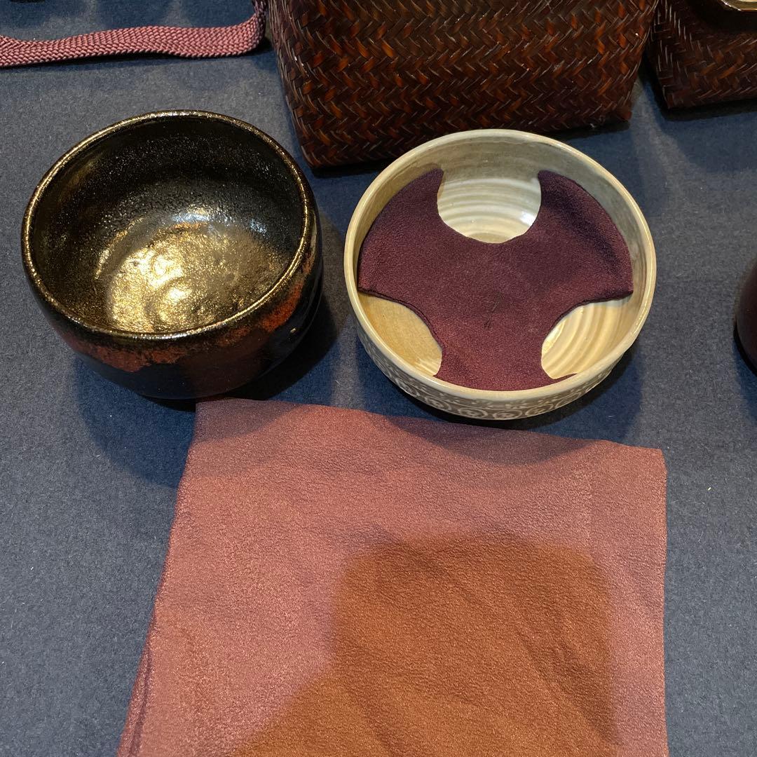 【東 竹園斎】(作)の『御所籠』一式　茶道具　共箱