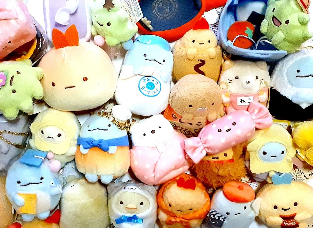 すみっコぐらし　てのりぬいぐるみ・ぶらさげぬいぐるみ60点まとめ売り
