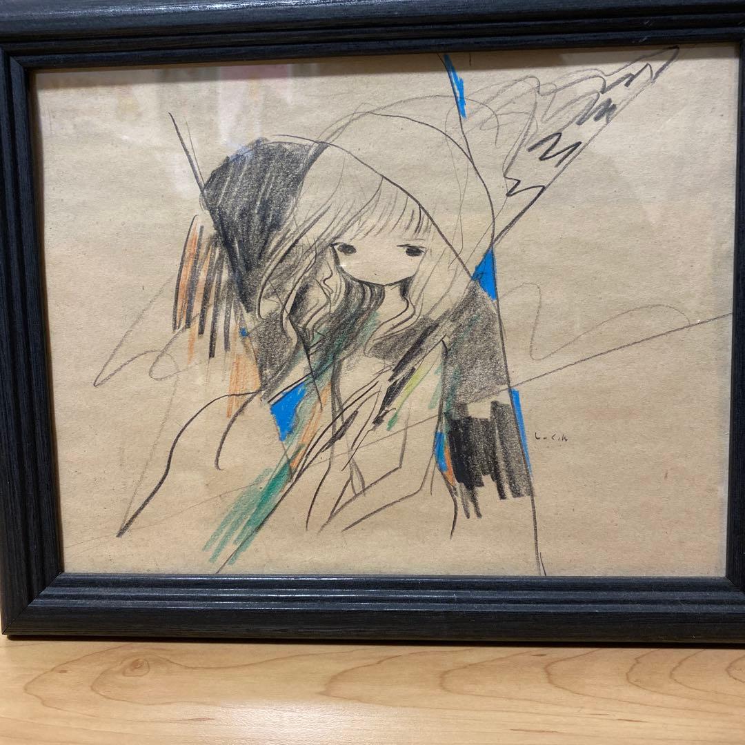 黄菊しーく原画 si_kyu 額付き