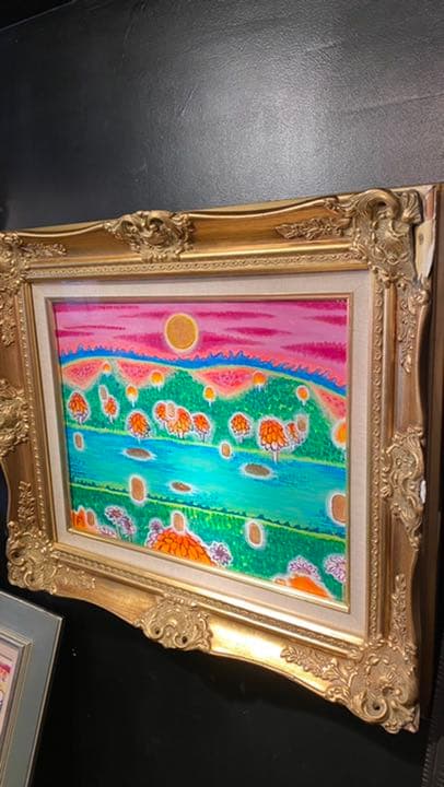 【アクリル画】 商品名 「小判伝説10」　額付き6号　新品