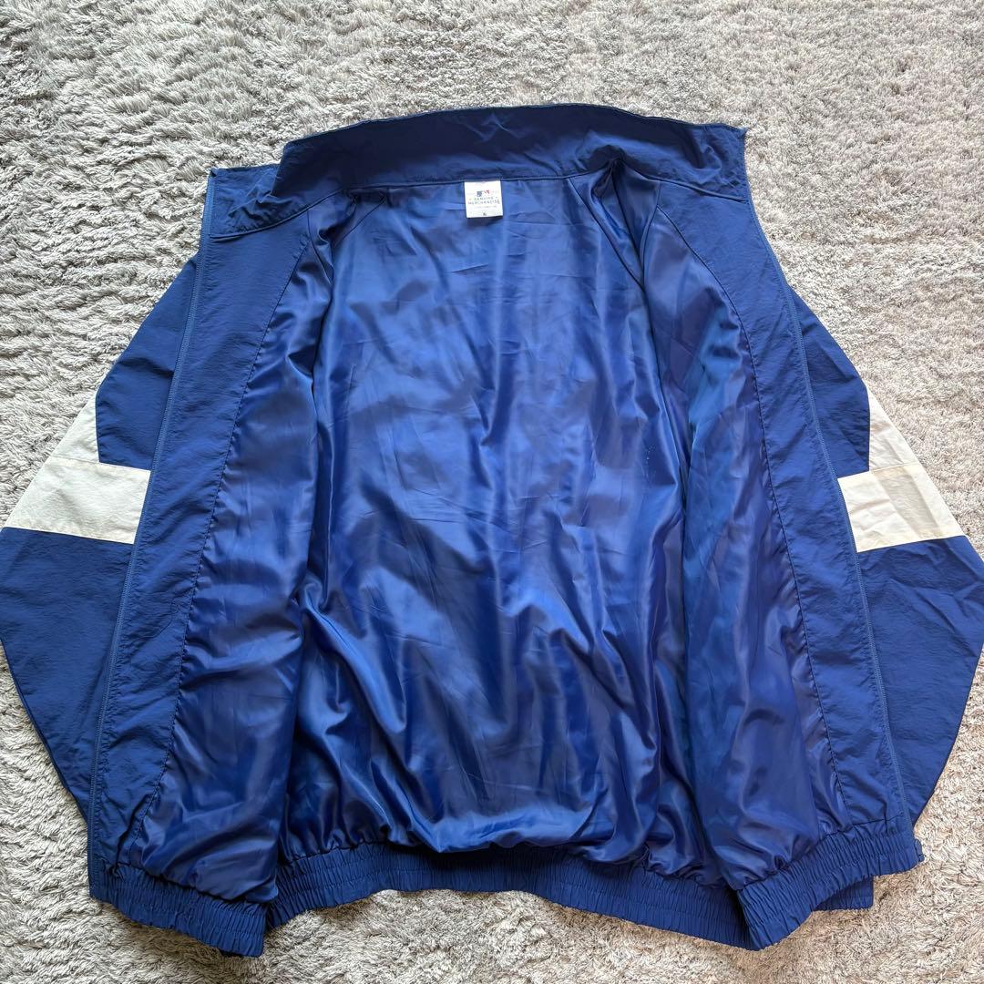 美品MLB Los Angeles Dodgers ナイロンジャケット ブルー