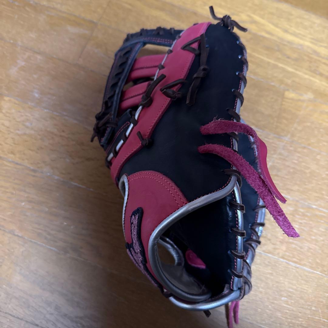 久保田スラッガーSlugger 軟式野球グローブ 黒/ピンク　ファーストミット