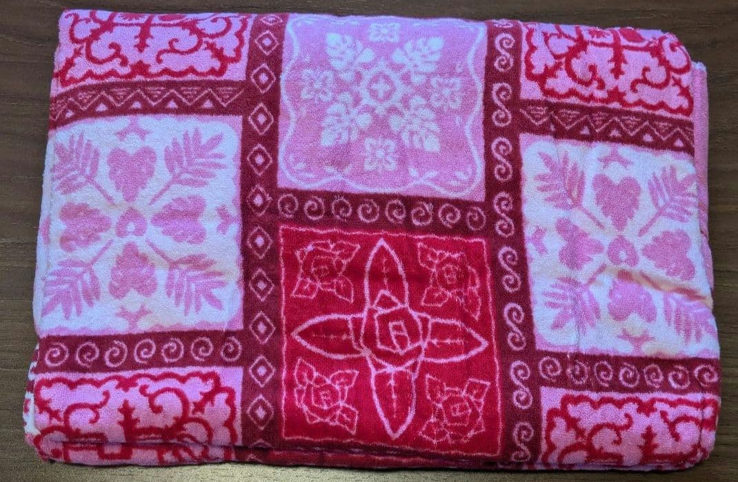 激レア！　ハローキティ　アジアン　ローズ　タオルケット　2001年 　入手困難